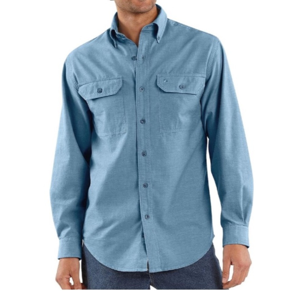 Izod blue Chambray shirt